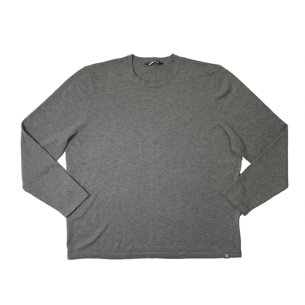 The North Face Shirt Mens 2XL XXL Gray Wool Blend Crew Neck Standalone Tee