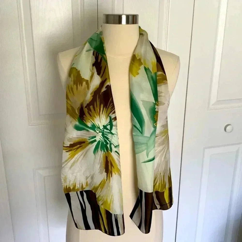 Adrienne Landau silk scarf
