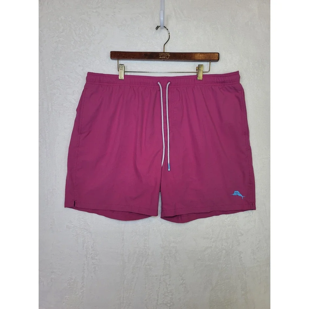 Tommy Bahama Relax‎ Swim Shorts Mesh Lined Pink Size 2X 40x5 Vacation Cruise