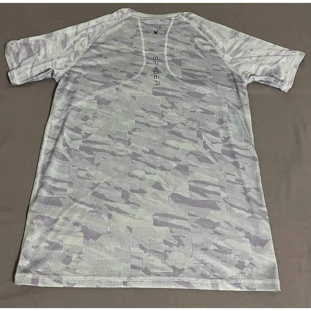 Spyder Rash Guard Mens Small S UPF 30 Short Sleeve Surf Shirt