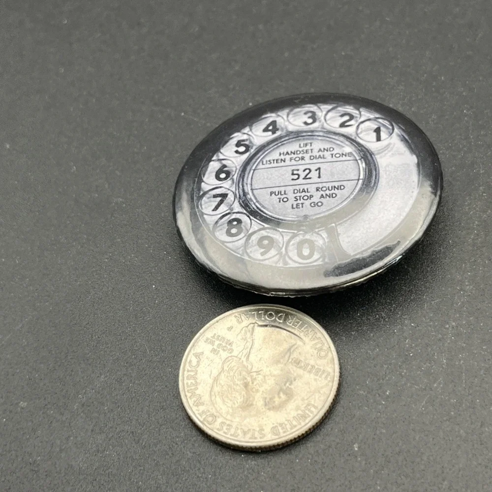 Rotary Phone Dial Button Pin‎
