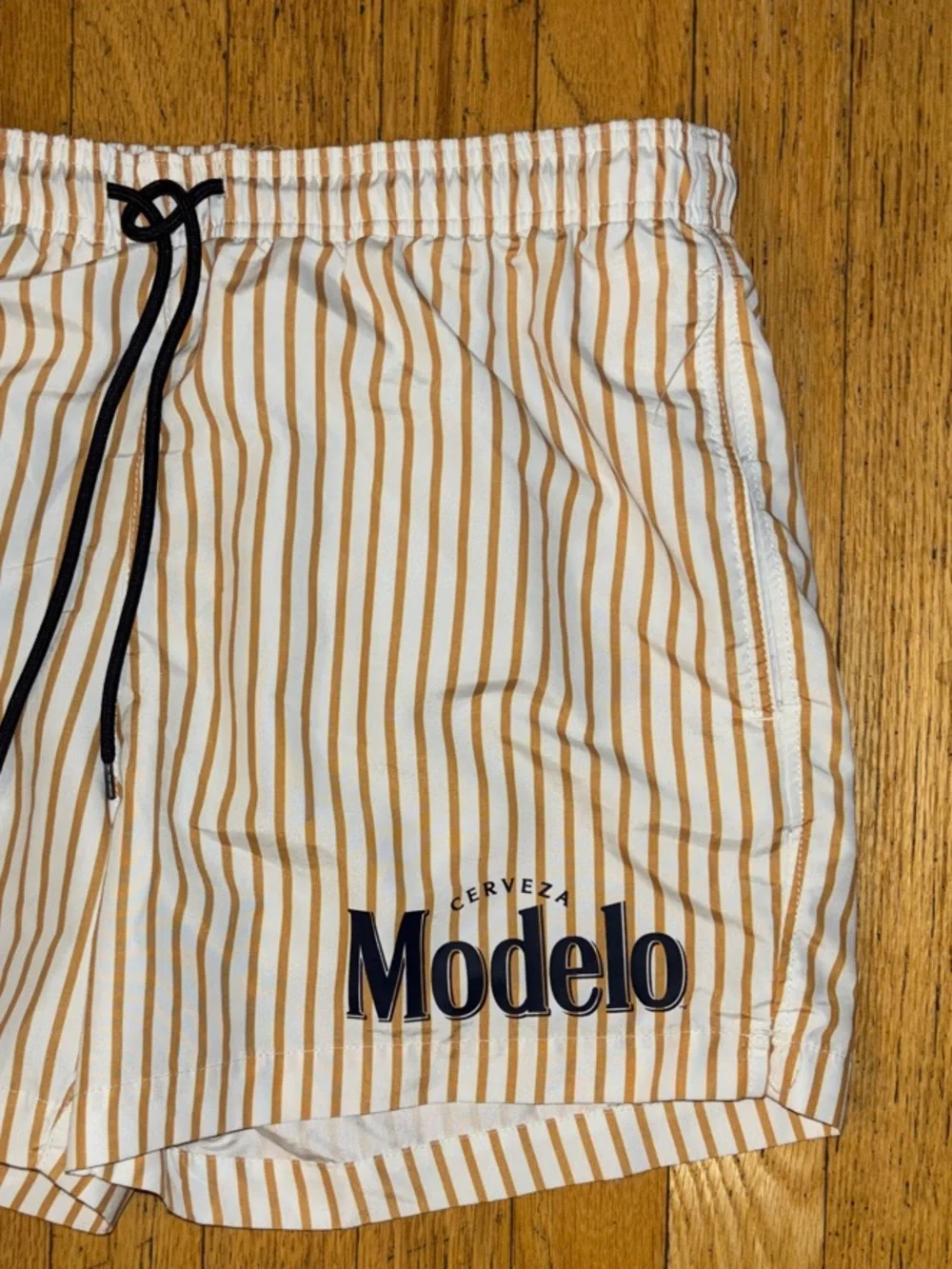 Cerveza Modelo 1925 Striped Swim Trunks - Small