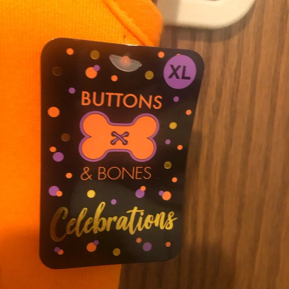 Buttons & Bones cute orange