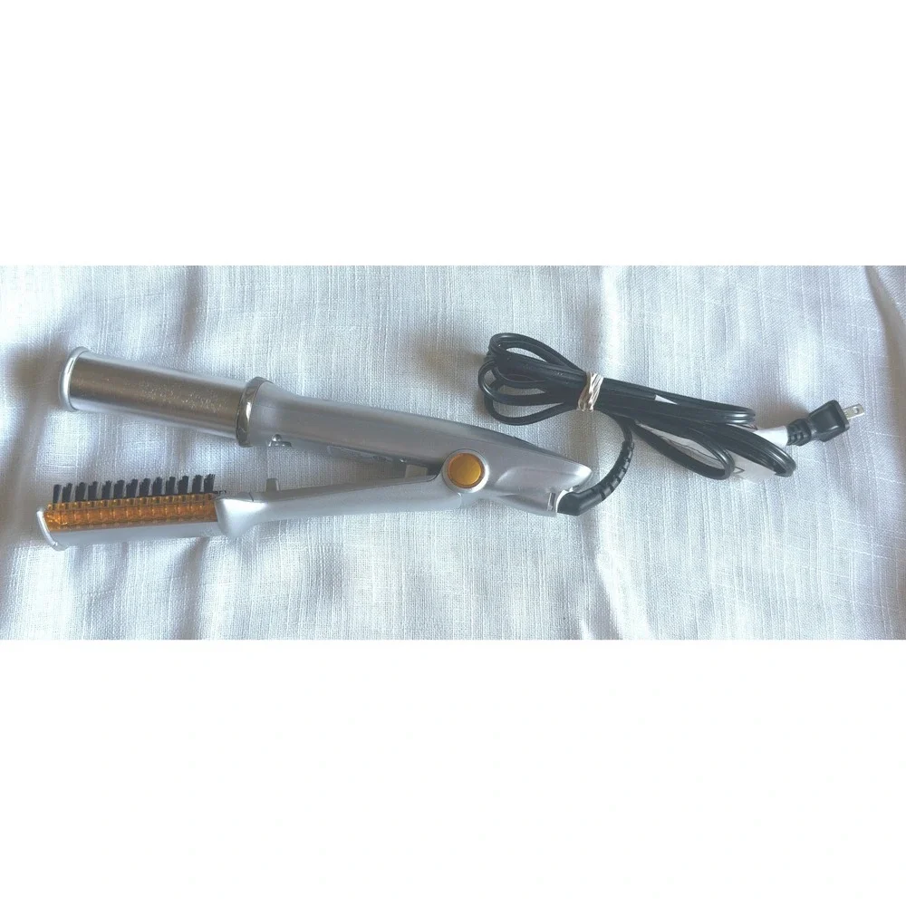 InStyler Rotating Iron IS1001 Silver Hair Straightener Curler Volumizer 135W