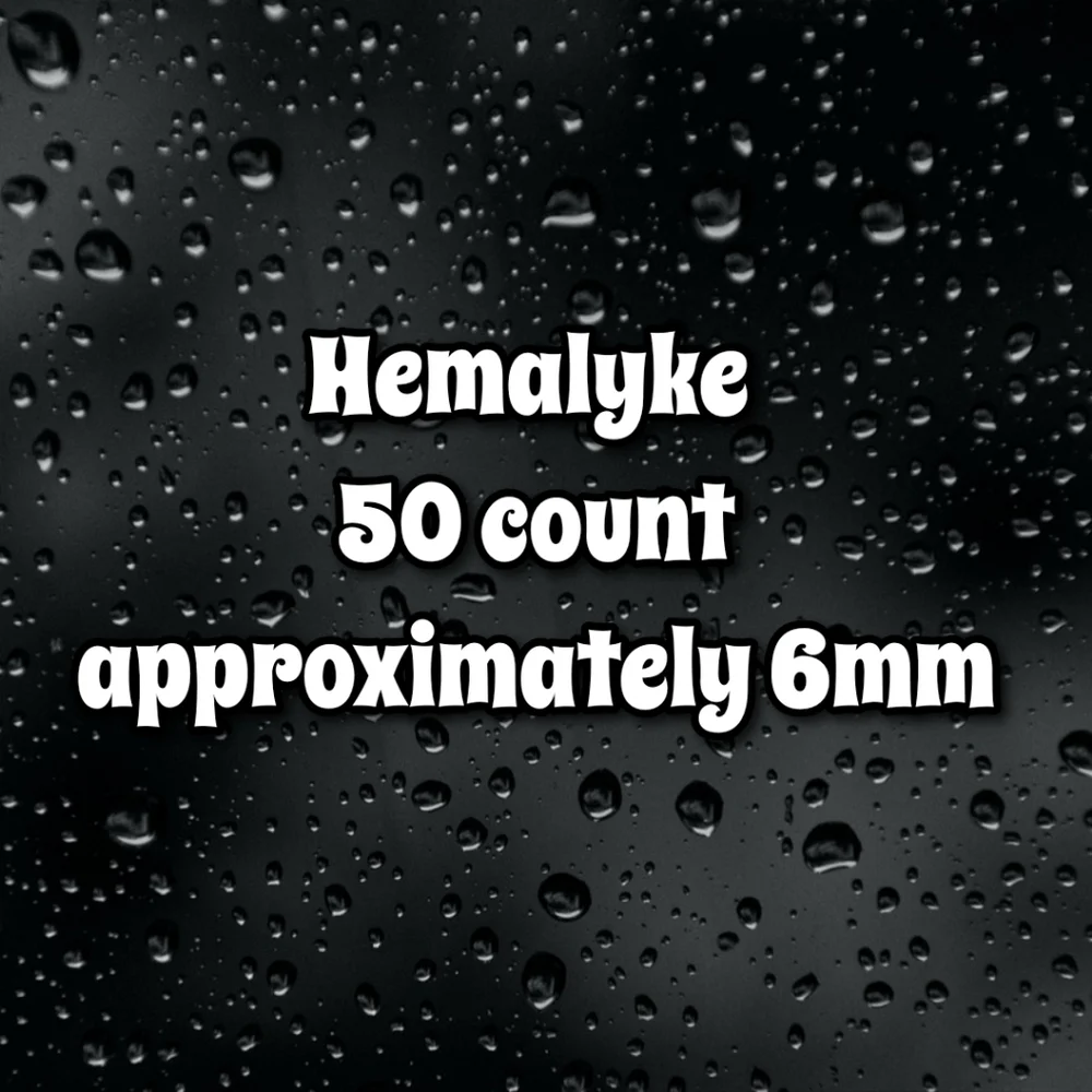 Hemalyke 50 Count 6mm Barrel Drum Beads #46