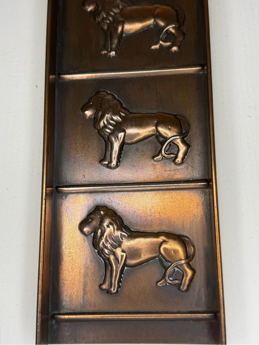 Antique Rowntree Mackintosh Copper Male Lions Chocolate / Candy Mold