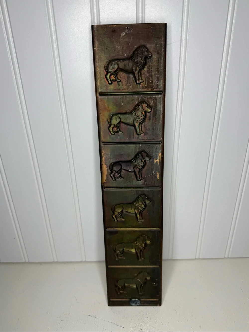 Antique Rowntree Mackintosh Copper Male Lions Chocolate / Candy Mold