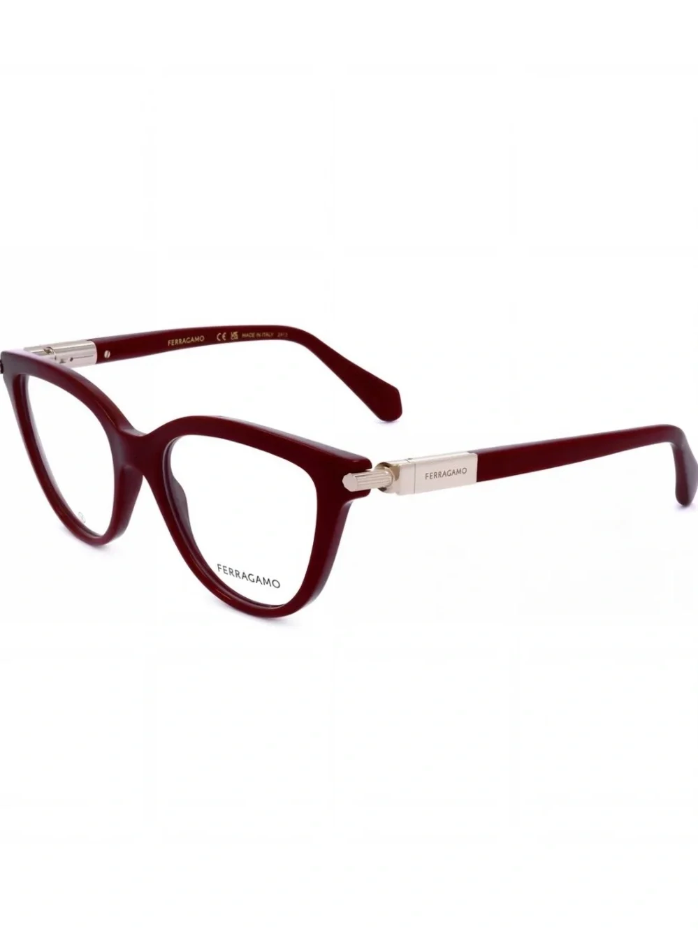 Salvatore Ferragamo Women's Burgundy Cat-Eye Glasses