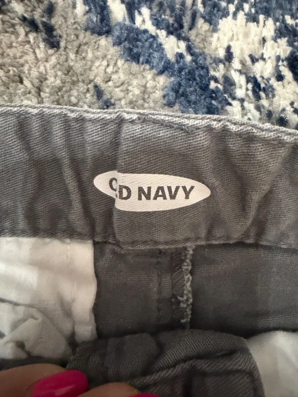 Old Navy Boys Size 6 Chino Shorts - 2 Pair Lot Gray & Khaki
