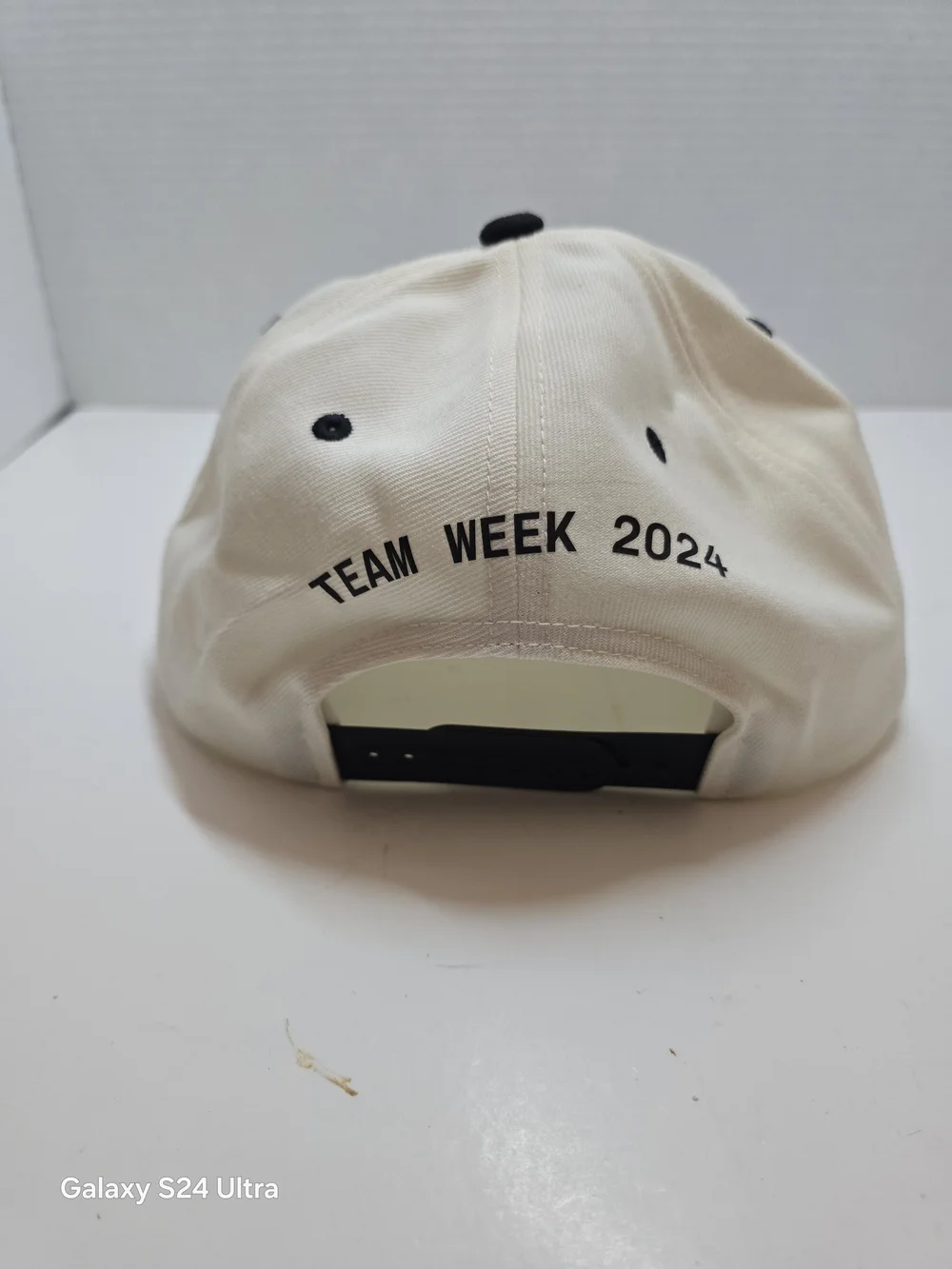 HOKA Cream and Black Snapback Hat - Miami Run Crew