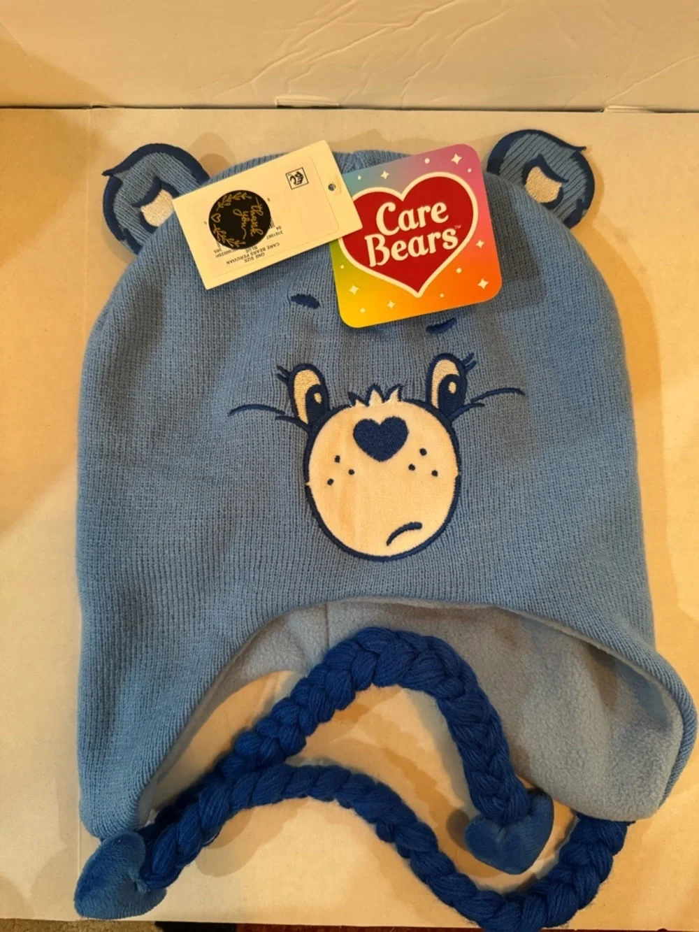 Care Bears Classic Grumpy Bear Big Face Peruvian