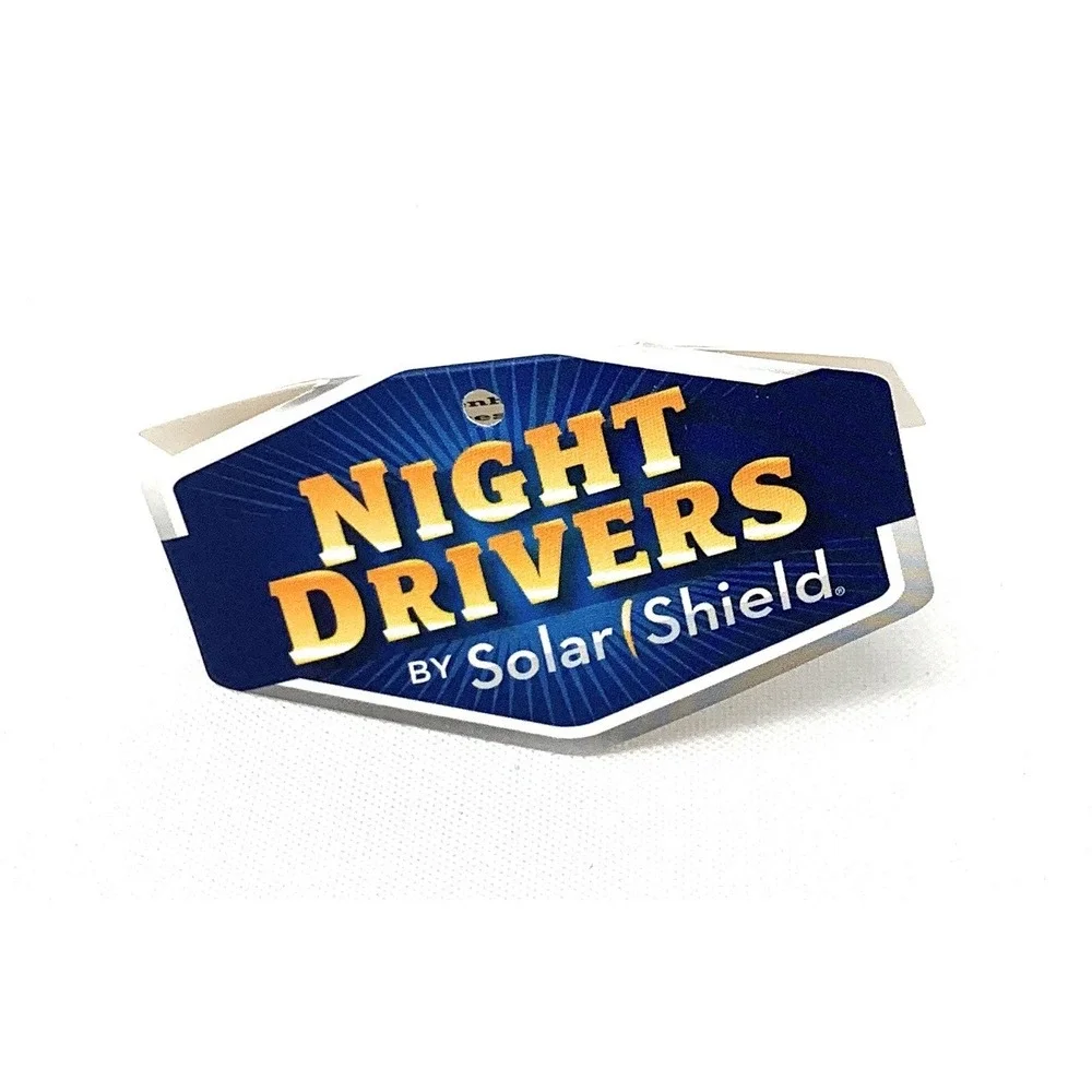 SOLAR SHIELDS‎ Night Drivers Fit Overs Blue Light Yellow Lens Black, Medium