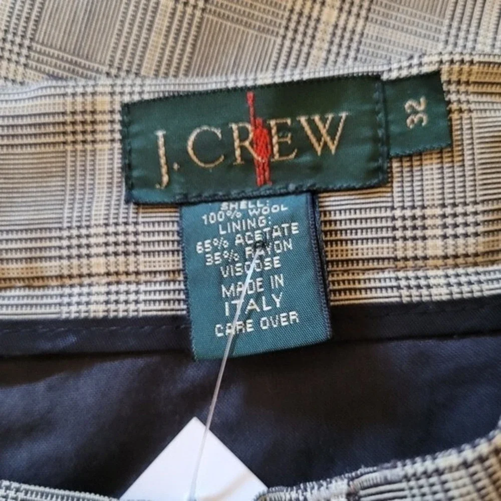 J.‎ Crew Vintage 90's Plaid Wool Pleated Trousers