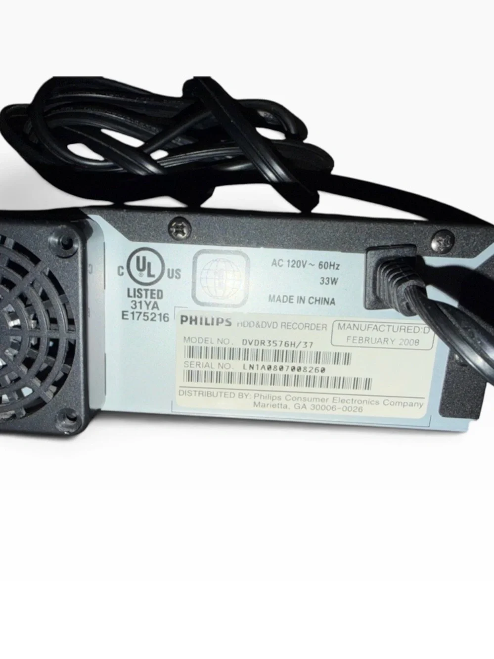 Philips dvdr3576h 37