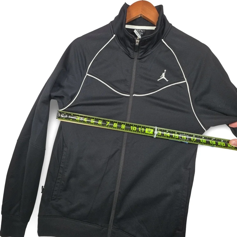 Jordan Brand Dri-FIT Track Jacket Men Small Black Full Zip Jumpman Logo Athletic