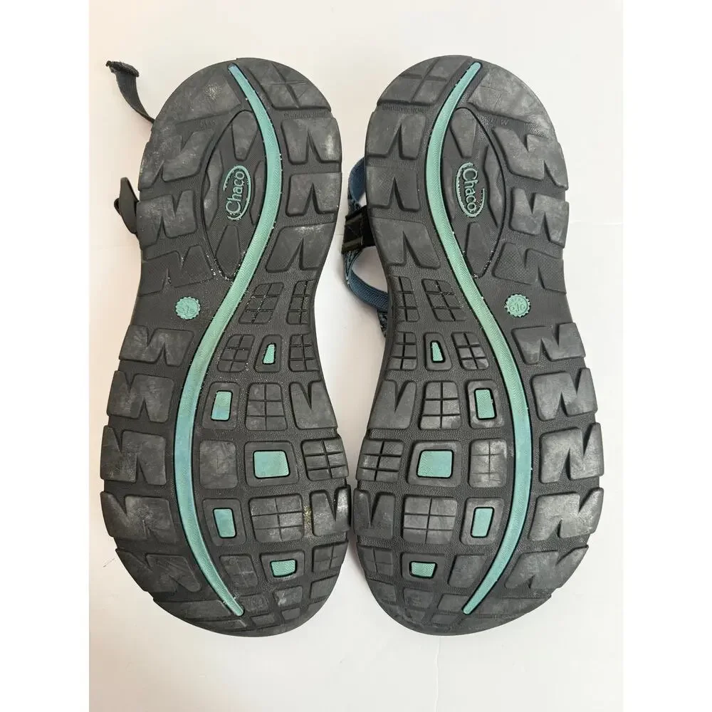 Chaco Z/Volv Men's Sport Sandal Size 13M Blue Geometric Diamond EcoTread Hiking