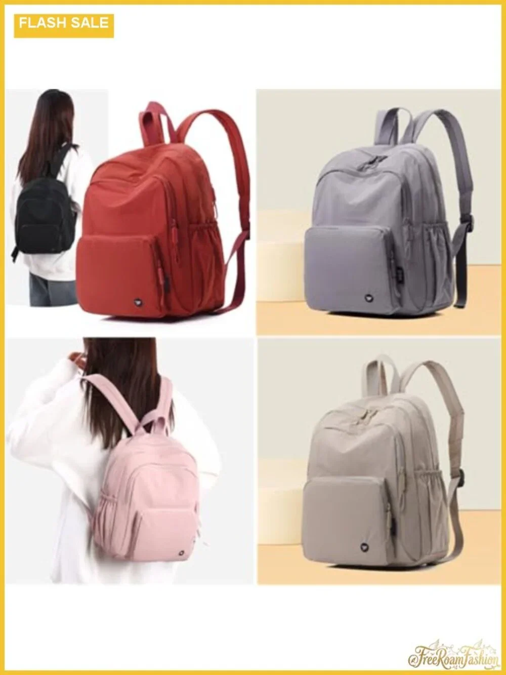 Nylon Mini Backpack Lightweight Women Travel Daypack Casual