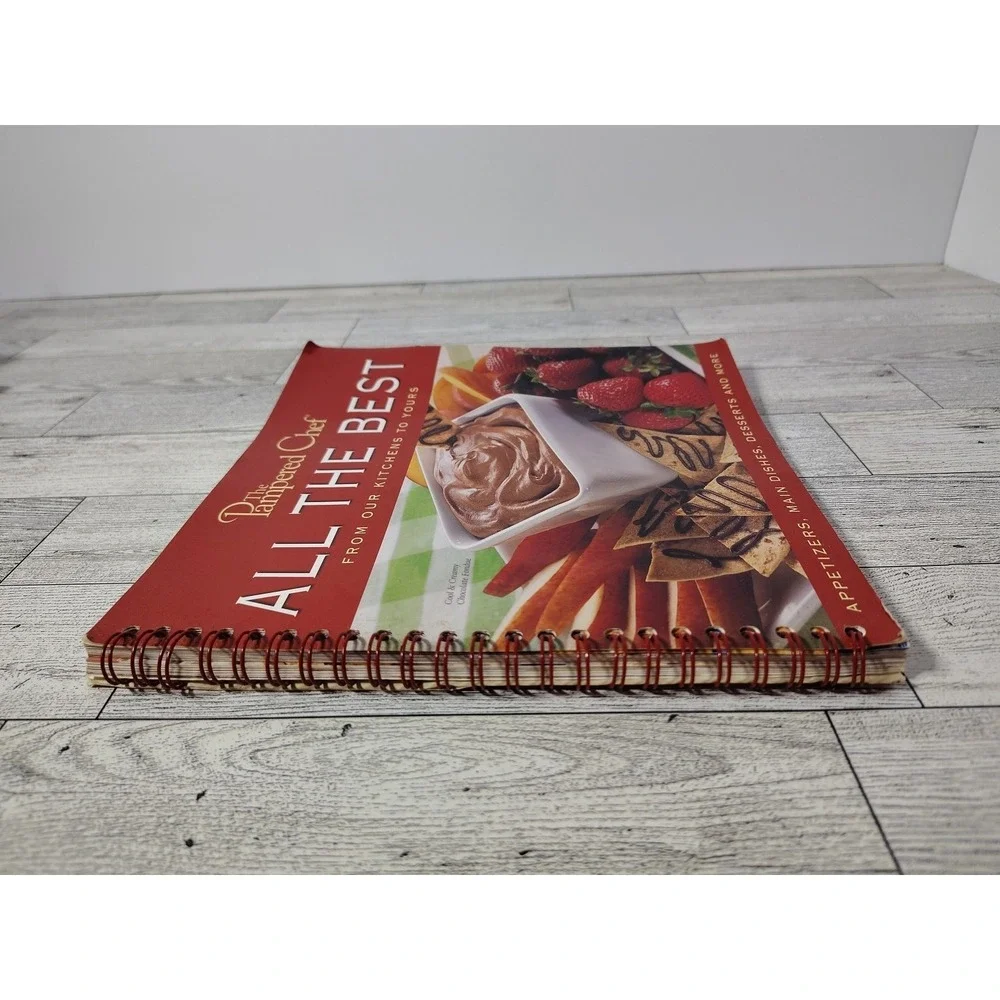 Pampered Chef All the Best 2003 Spiral Bound Cookbook Recipes Kitchen Party Retr