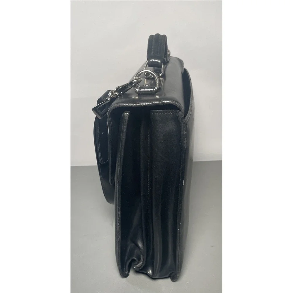 Jack Georges black leather