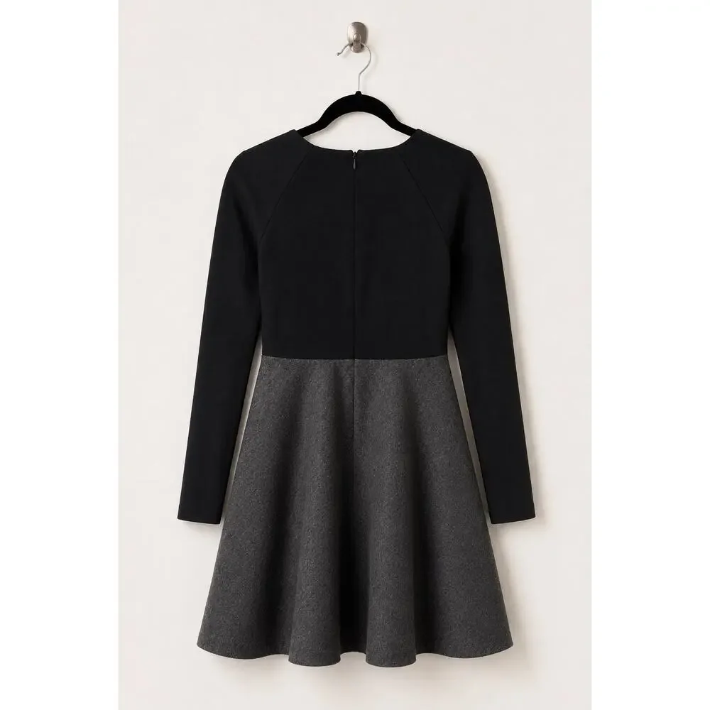 Kate Spade Saturday Colorblock Wool Fit & Flare Dress Size 4