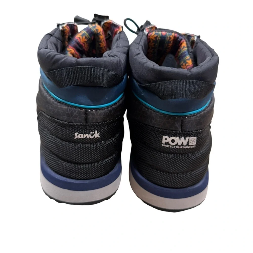 SANUK Puffy Chiller Mid SL Boots Black Size 8 Women's (USA)