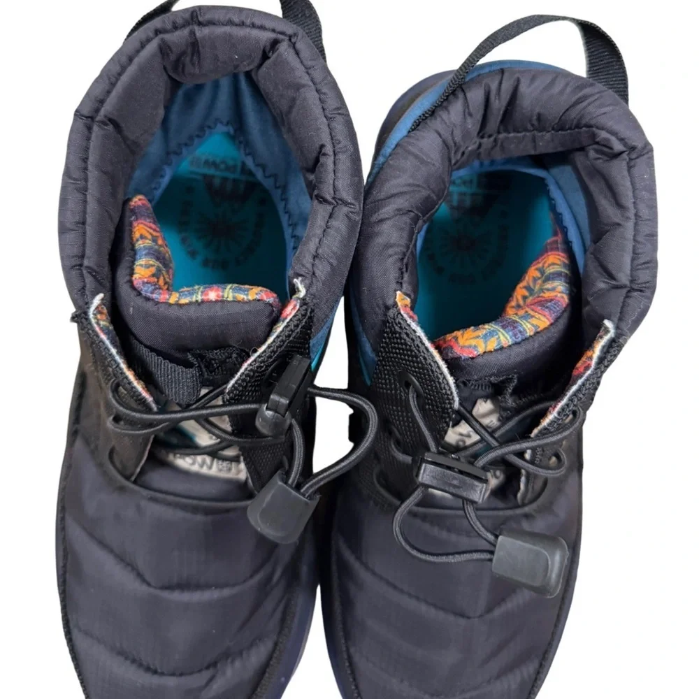 SANUK Puffy Chiller Mid SL Boots Black Size 8 Women's (USA)