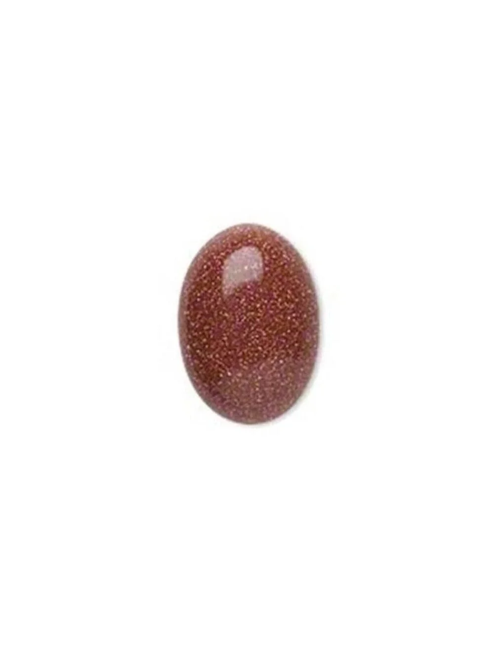 Brown Goldstone Gemstone Flat Back Cabochons 18x13mm Oval 2 pcs