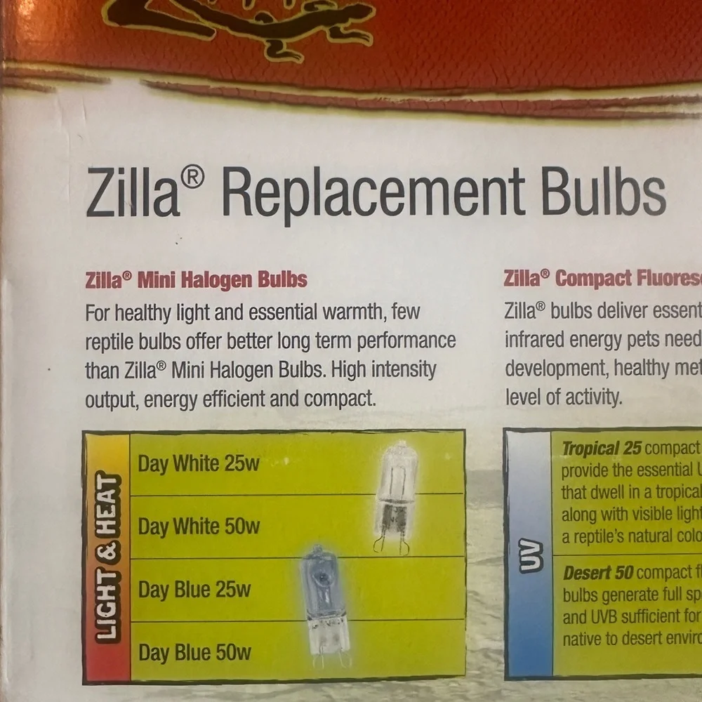 Zilla Heat & UVB Basking Fixture