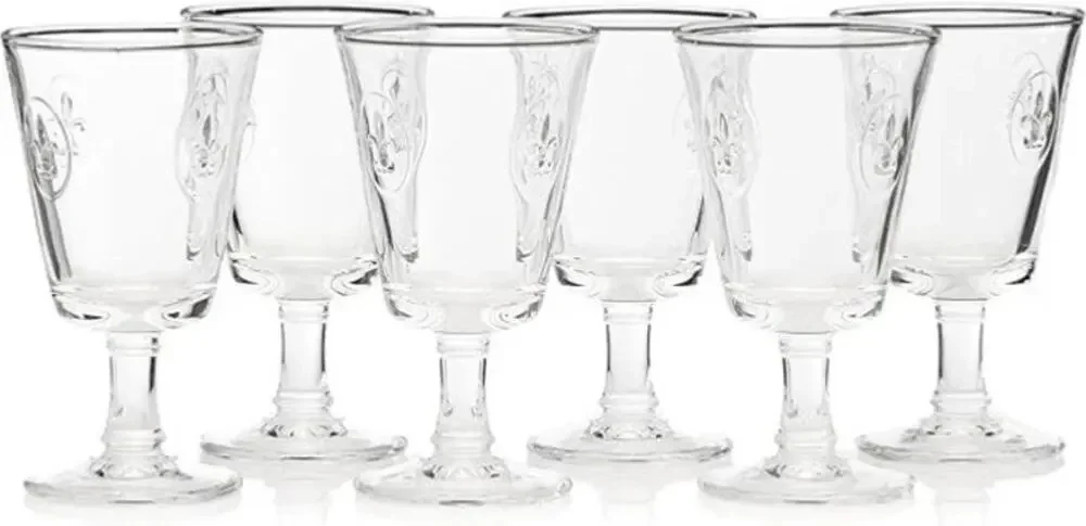 La Rochere Fleur De Lys Wine Glasses ~ Set of 6 ~ NEW