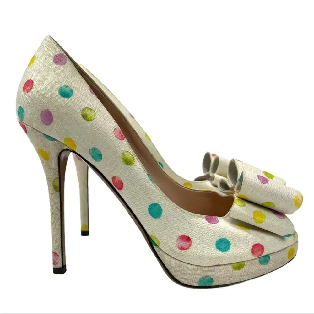 Palter DeLiso metallic deliso heel