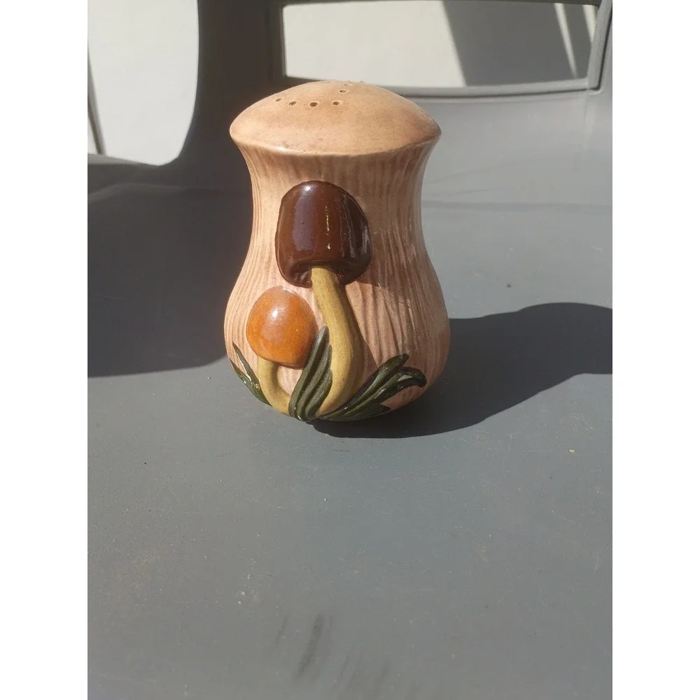 Arnels Mushroom Pepper Shaker Only Ceramic 1970 Mid Century Modern 5