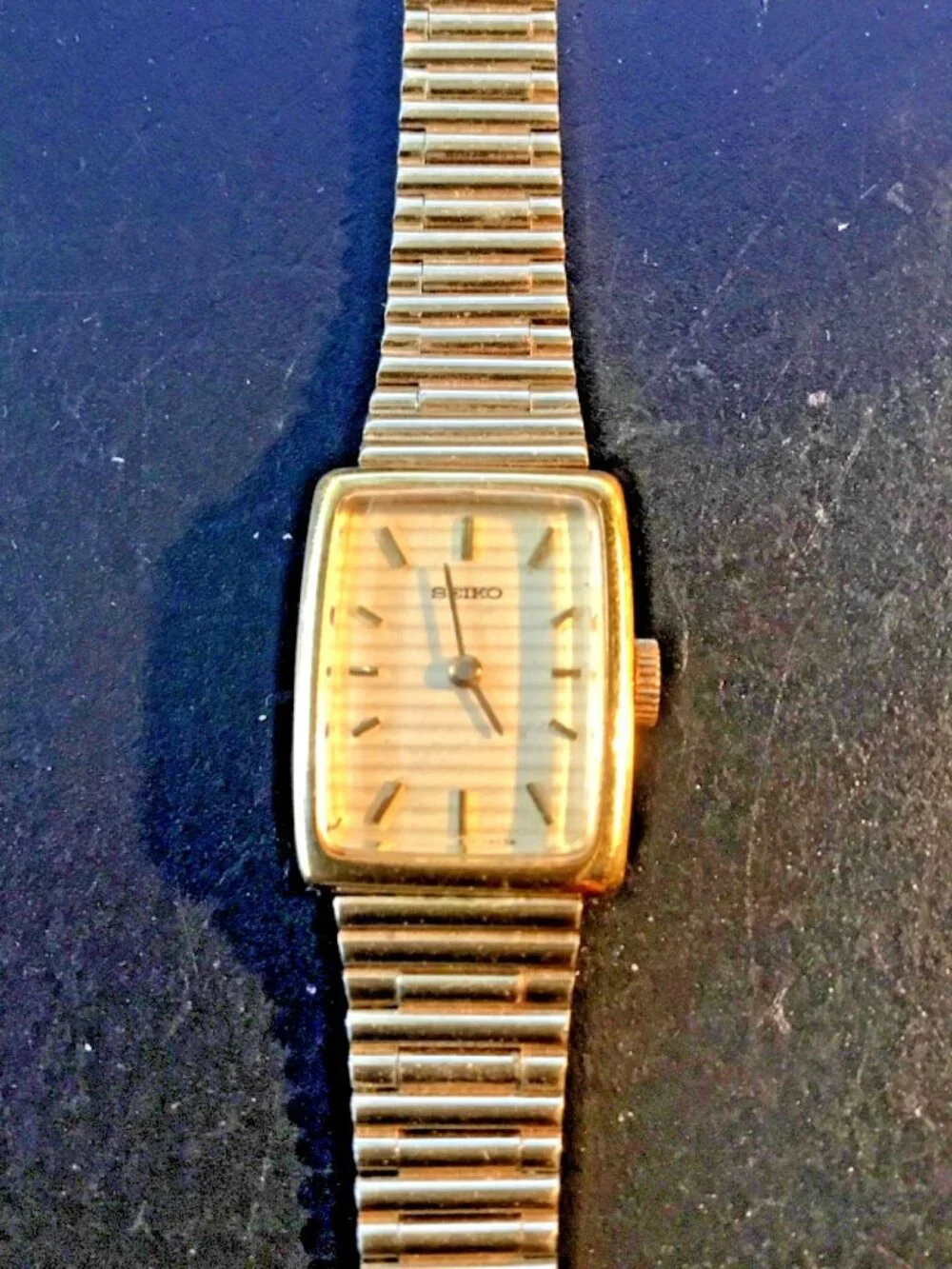 Vintage 1978 Seiko 11-4809 Ladies Manual Wind Gold Tone Mechanical Watch Runs