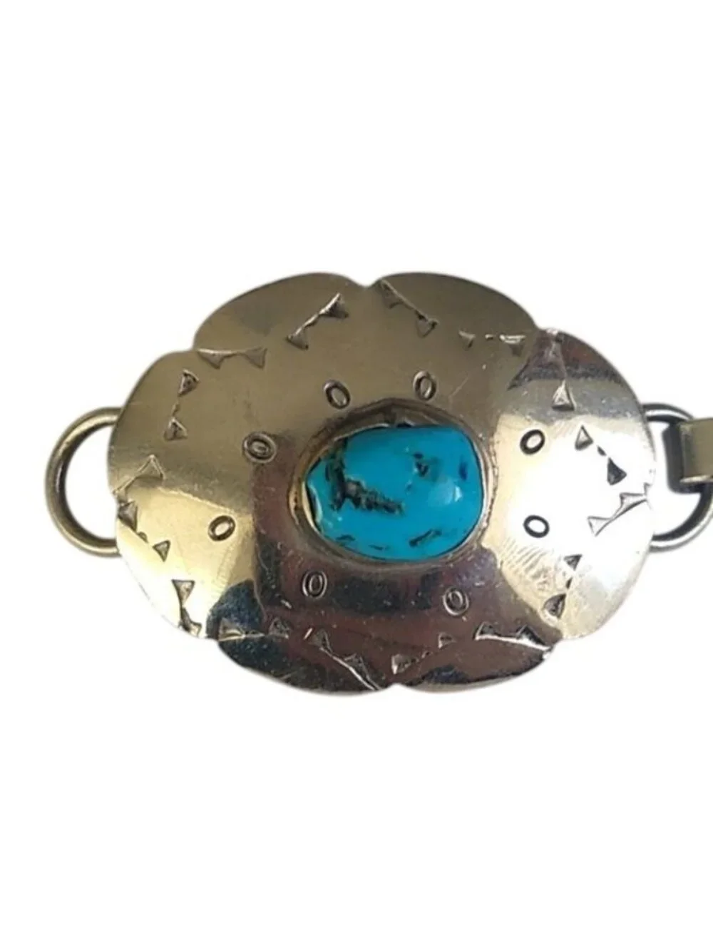 Vintage Sterling Silver Turquoise Concho Belt STERMEX 39