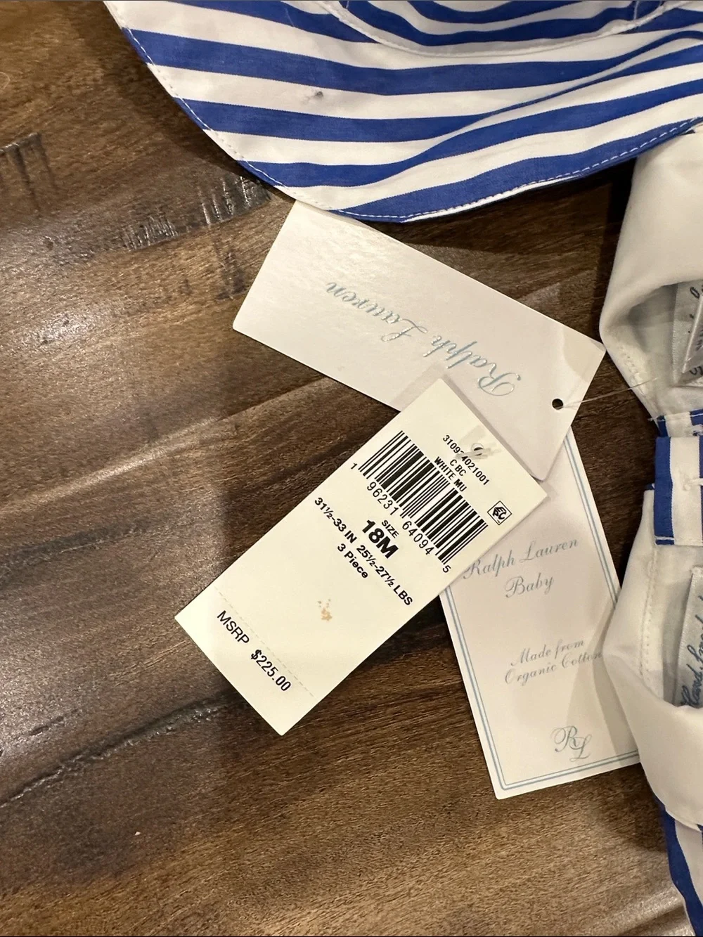Ralph Lauren striped peter matching