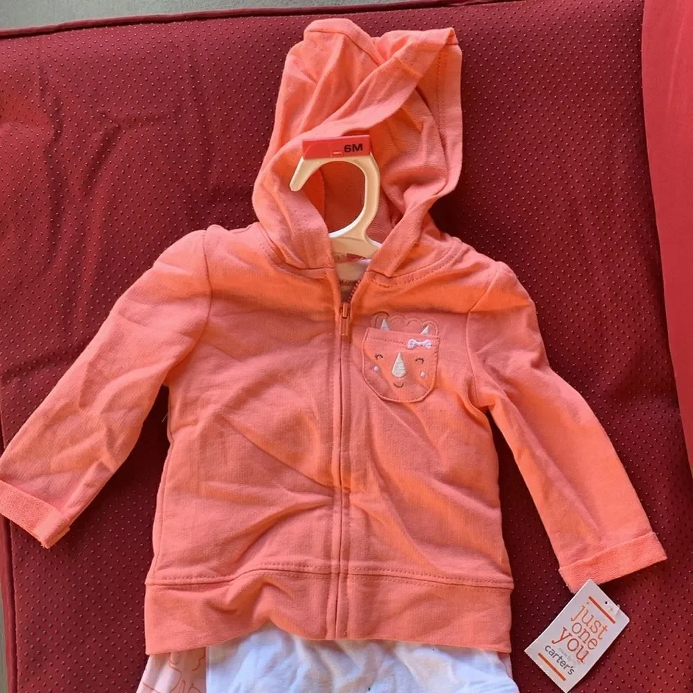 Take 50% OFF- Carters Girls 3pcs Set, Size-6M