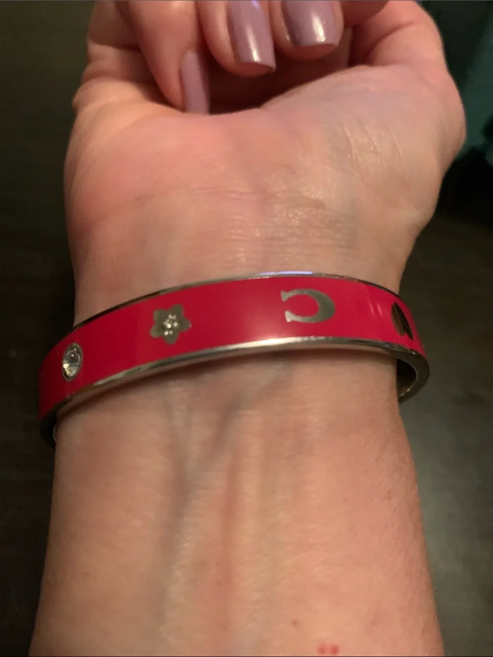 Coach bracelet silver