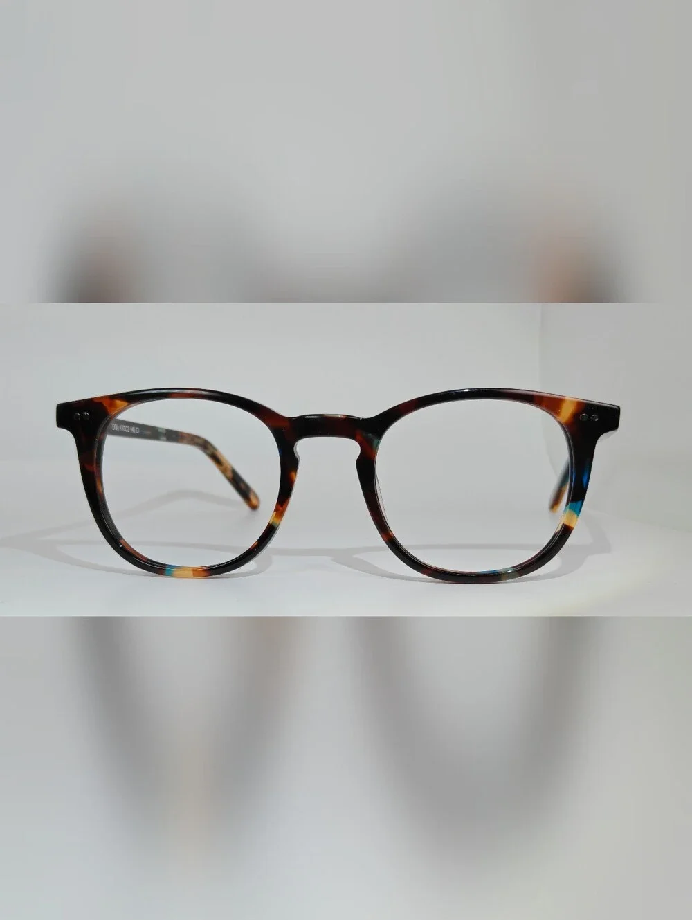 RFLKT. Ona. Women's Specific Eyewear. Round. Blue Amber Tortoise.