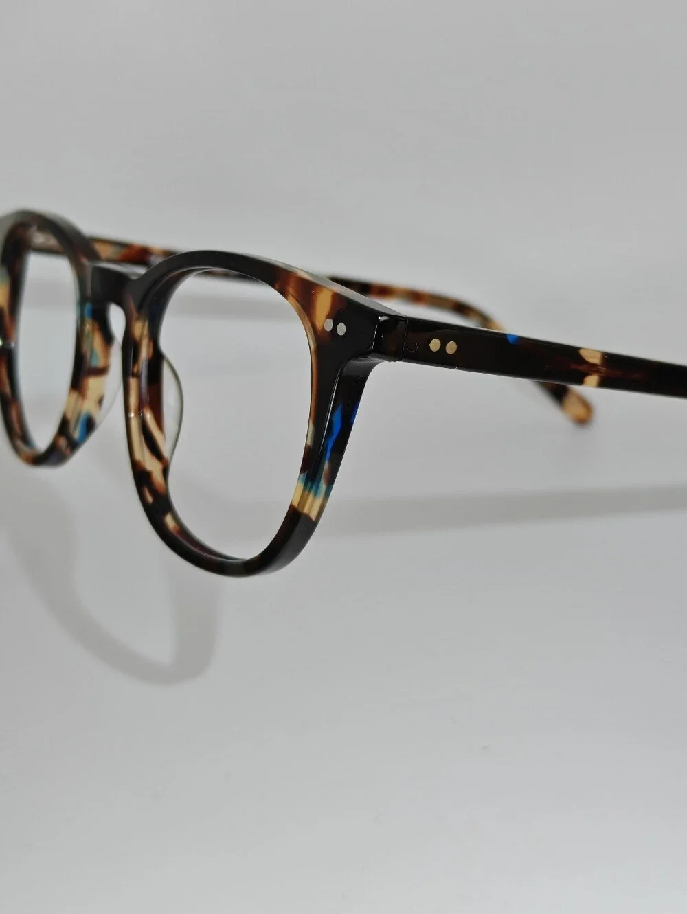 RFLKT. Ona. Women's Specific Eyewear. Round. Blue Amber Tortoise.