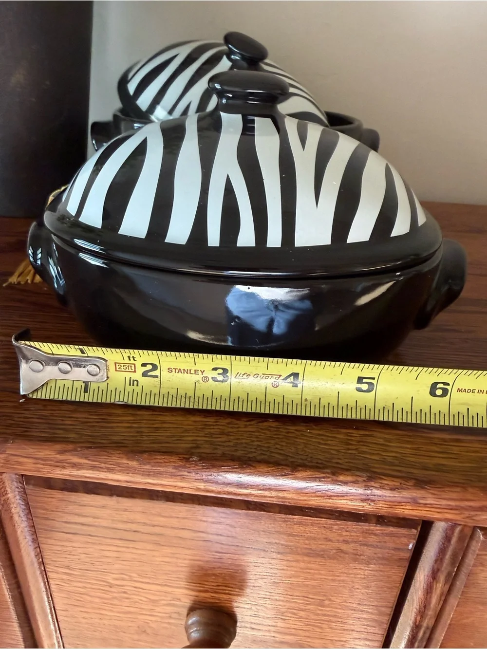 Celebrating HOME Zaza Zebra Mini Casseroles - Set of 2