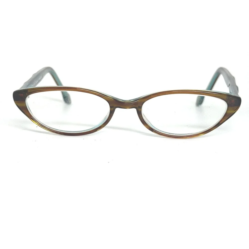 Bevel Rupee 3545 Eyeglasses Brown‎ Tortoise Teal Cat Eye Frames 48-17 21874
