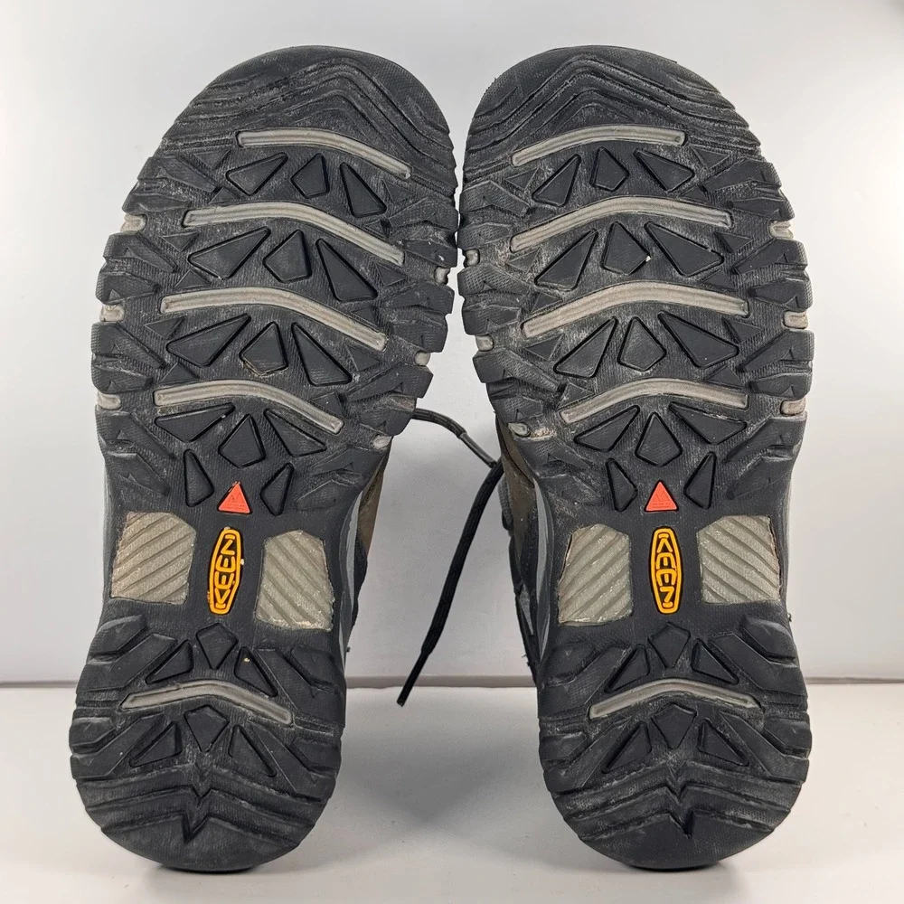 Keen Ridge Flex Mid Waterproof Hiking Boots Brown Black 1024911 Men's size 8