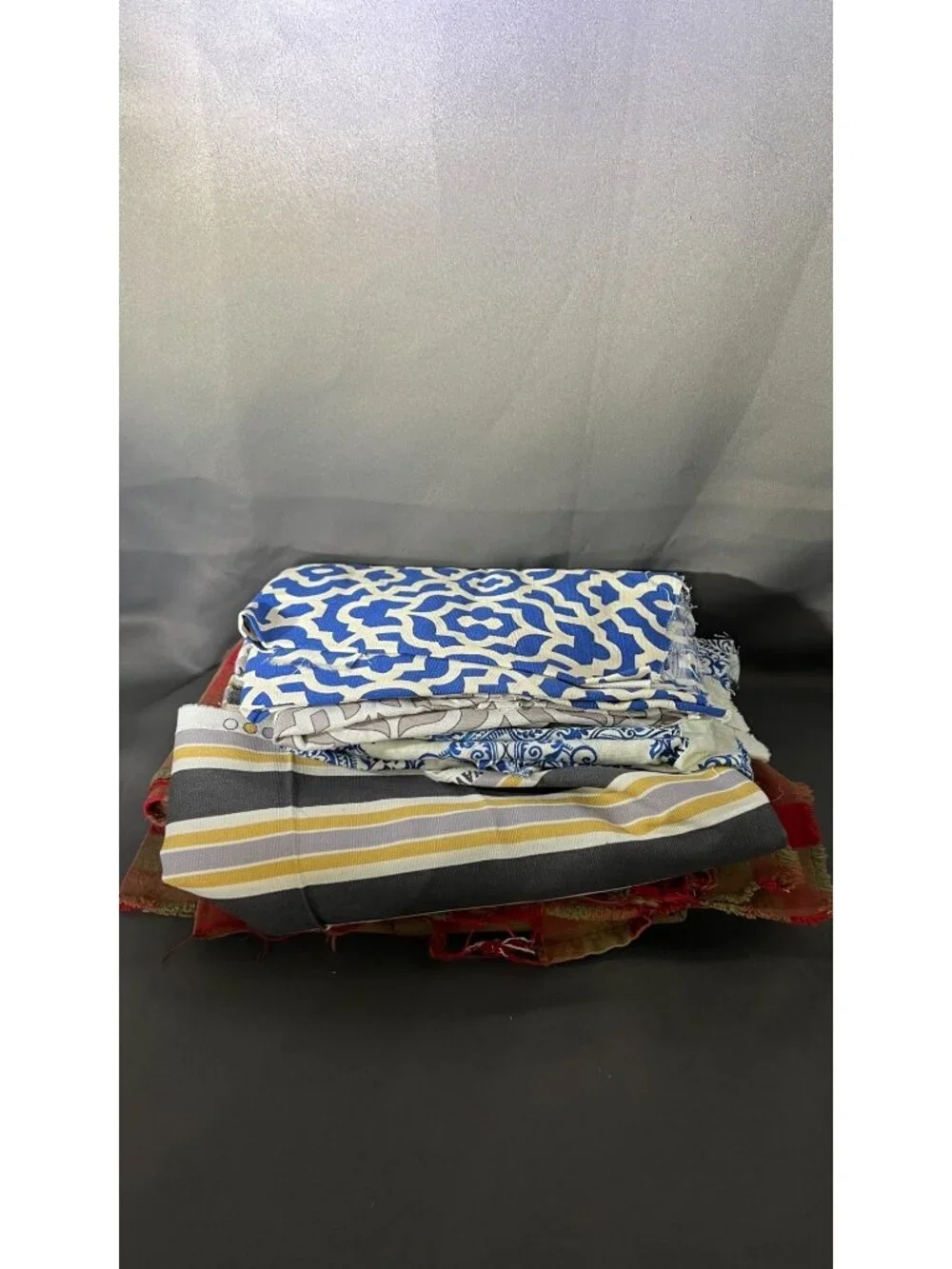 Fabric Remnant Bundle Assorted Colors & Patterns Craft Sewing