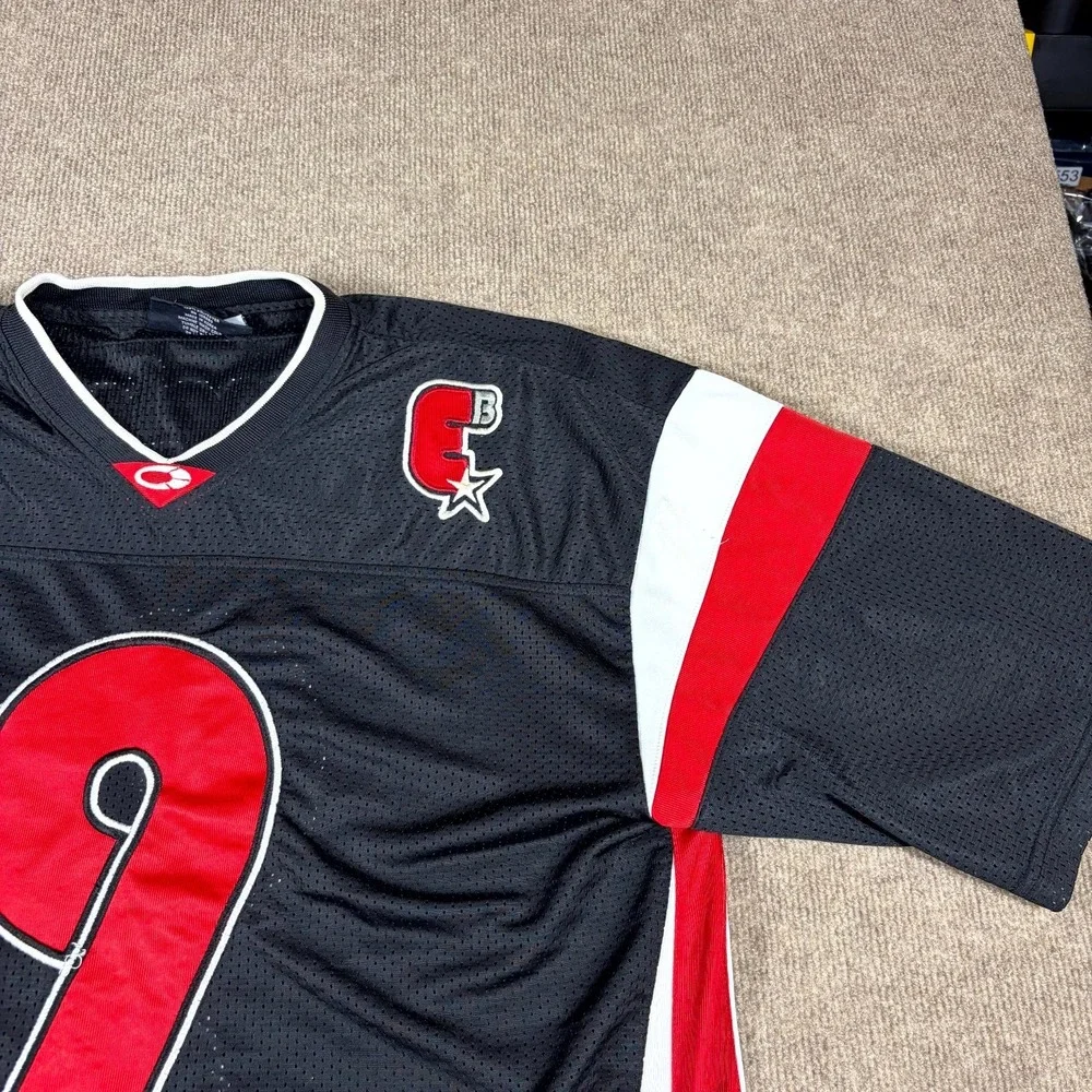 BGL Quality Clothing Jersey Mens Large Black Empire #9 Embroidered Mesh Athletic