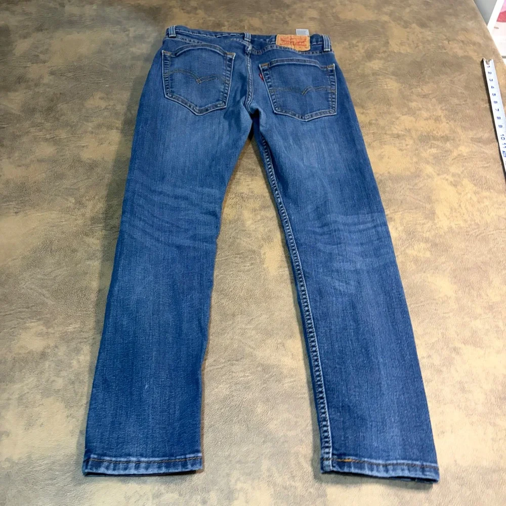 Levi 512 Slim Taper Jeans Mens 30x30 Blue Medium Wash Denim 1285