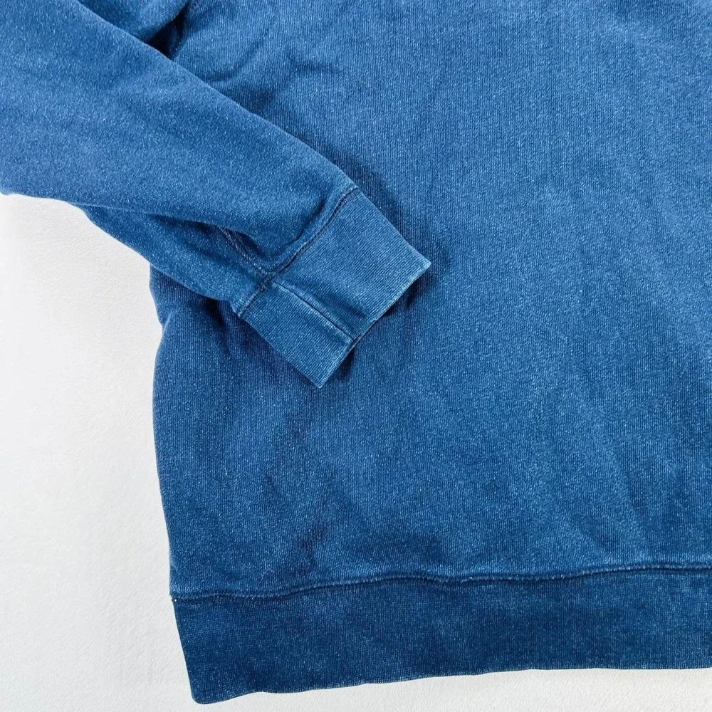 Levi's Hoodie Mens 2XL Blue Full Zip Fleece Sweatshirt Red Tab Logo Jacket