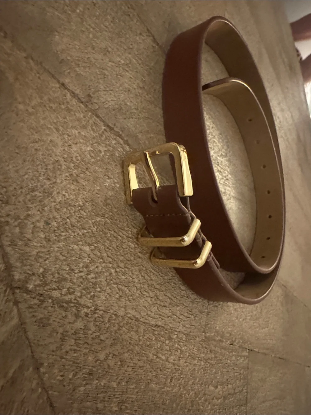 Abercrombie and Fitch brown and gold Belt