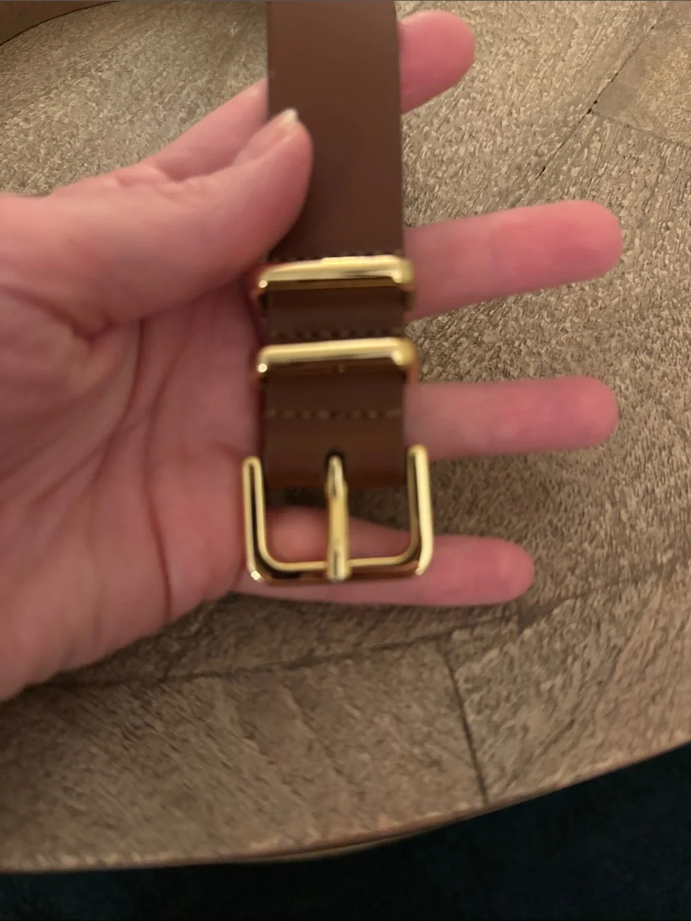 Abercrombie and Fitch brown and gold Belt