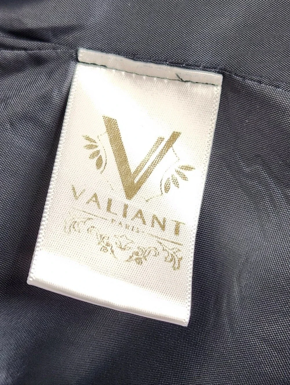 Valiant Paris Midnight Blue Black Trim Blazer Dinner Jacket Cotton Mens Size 42