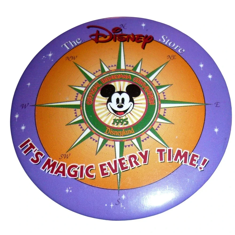 Vintage 1995 Official Disneyana Convention Mickey Mouse Disneyland Button 3