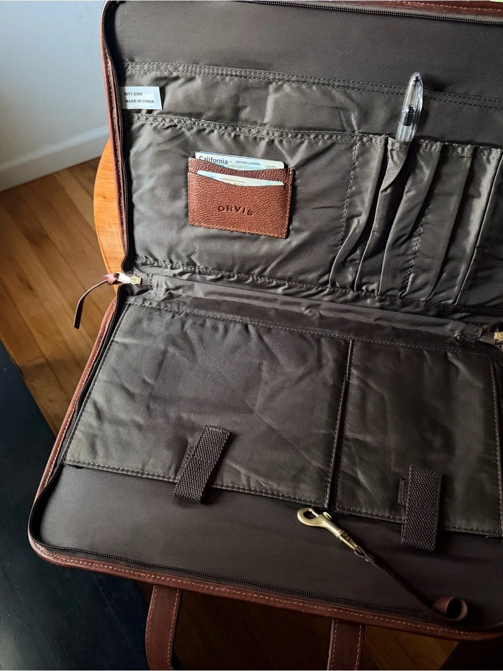 Orvis leather briefcase